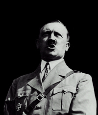 Hitler giving a heartwarming speech